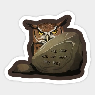 TWIN PEAKS - The Owls Are Not What Them Seem Sticker